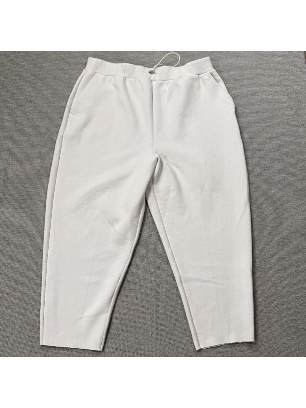 CALIA Soft Scuba Sweatpants Womens Size XXL Light Gray Nimbus Cloud Pocketed
